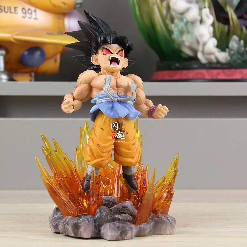 

Фигурка Аниме Сон Гоку 19 см, экшн-фигурка Dragon Ball Z Super Saiyan 4, статуэтка, модель куклы из ПВХ для комнаты, коллекционные декоративные игрушки, подарки