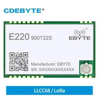 llcc68 wireless lora module 868mhz 915mhz e220 900t22s 22dbm smd uart interface ipex antenna anti interference