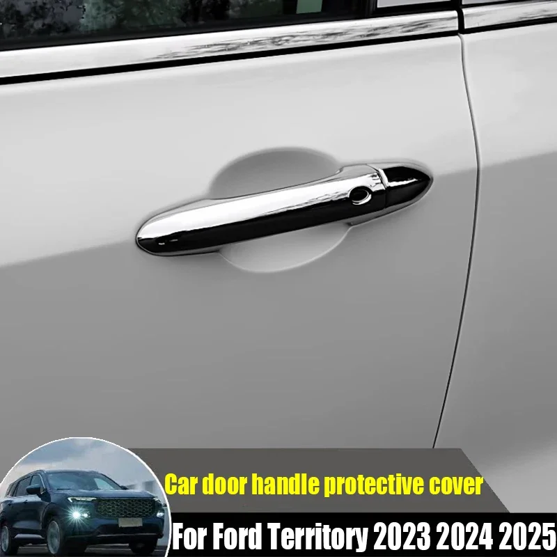 Фото Новые защитные накладки на внешние ручки DOMEN для Ford Territory 2023-2025 (4-дверный), аксессуары для тюнинга экстерьера автомобиля №3