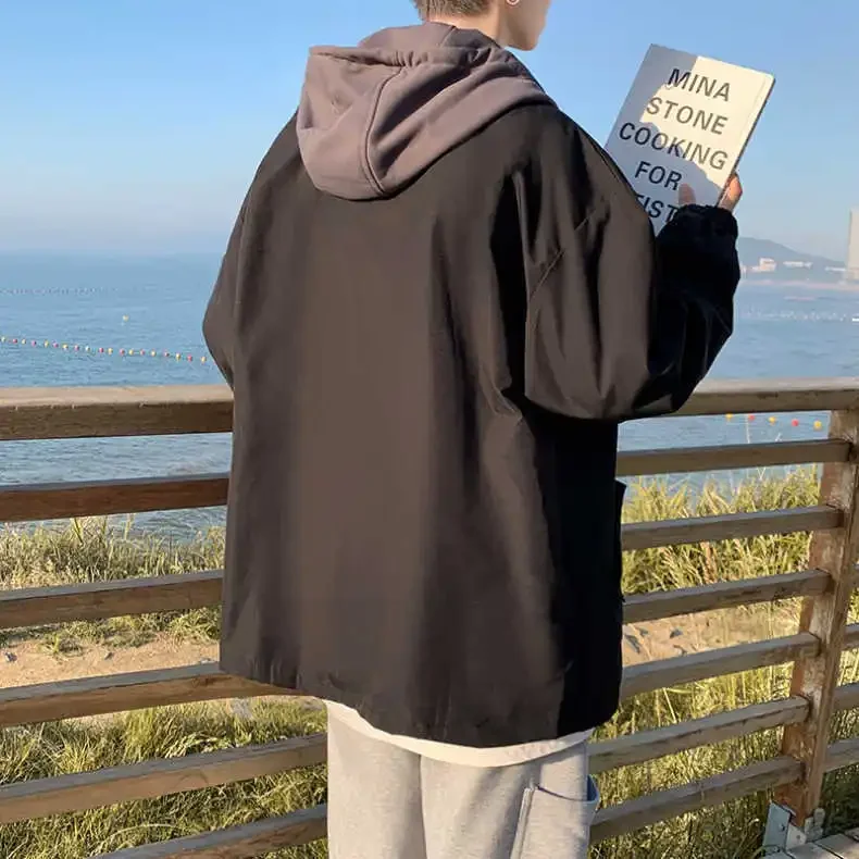 Новая весенне-осенняя мужская куртка в корейском модном гонконгском стиле