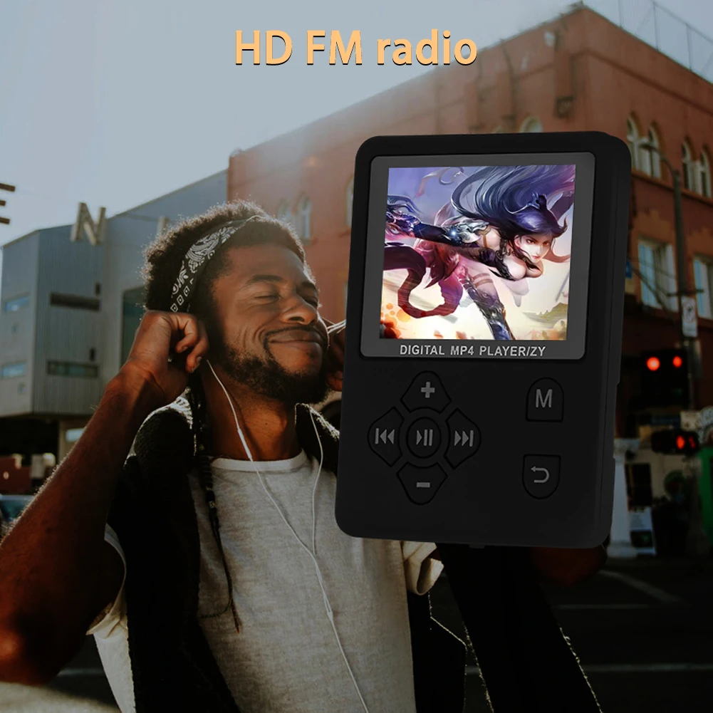 

New MP4 player 1.8 inch screen playback with FM Radio E-book Audio Video Player portable Walkman support maximum 32G memory card