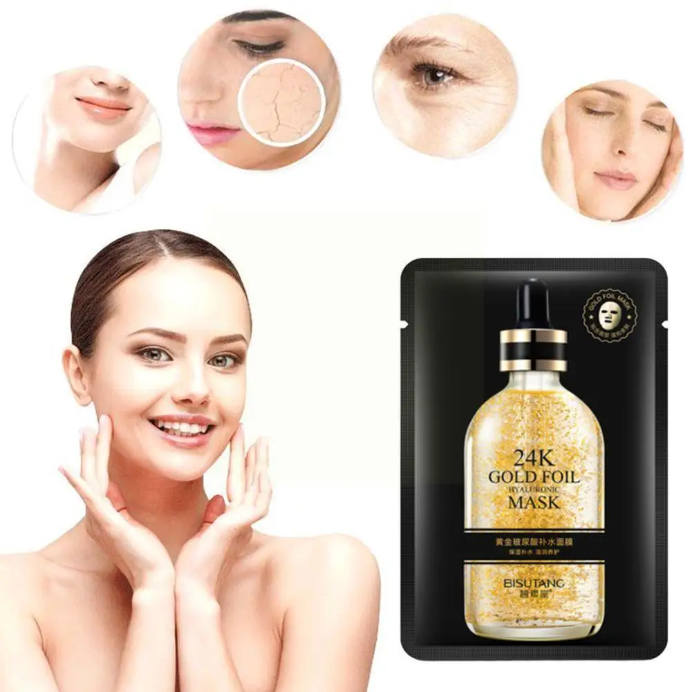 

24k Gold Hyaluronic Acid Hydrating Moisturizing Brightening Skin Anti-wrinkle Skin Care Firming Tone U4g2