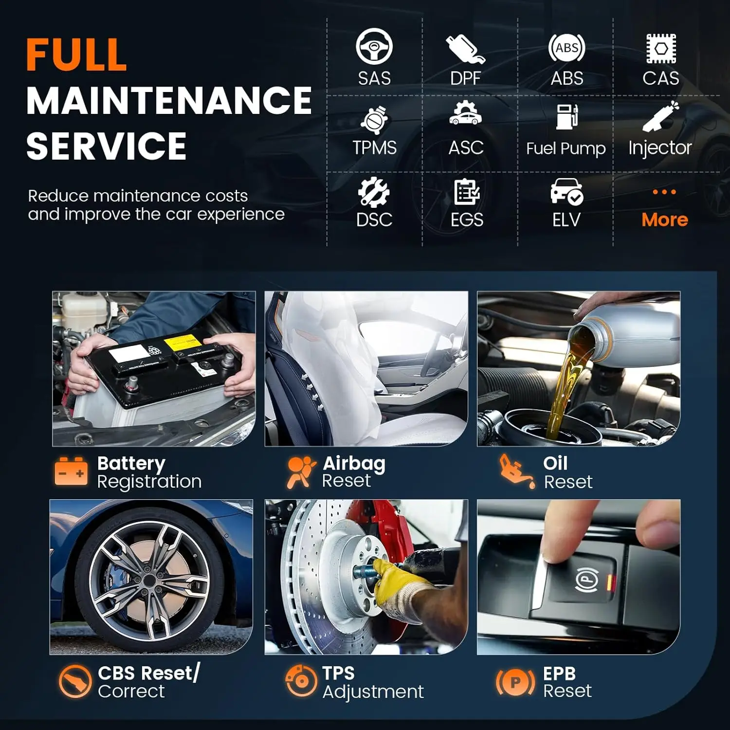 Ancel BM700 Автомобильный сканер OBD2 Автоматический считыватель кодов Масляный