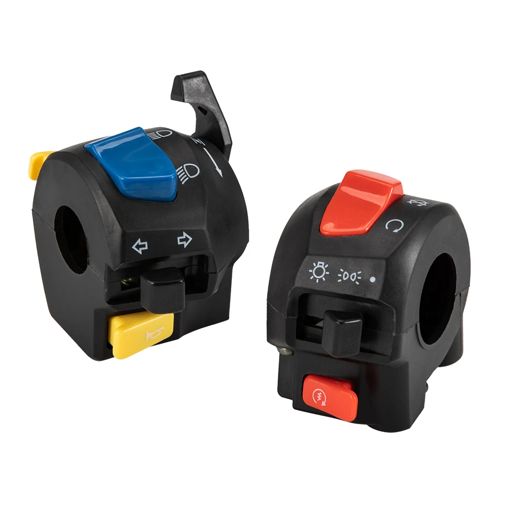 

1 пара 22 мм, переключатель управления рулем мотоцикла, звуковой сигнал поворота, переключатель запуска фар, кнопка для Suzuki EN125 HJ150