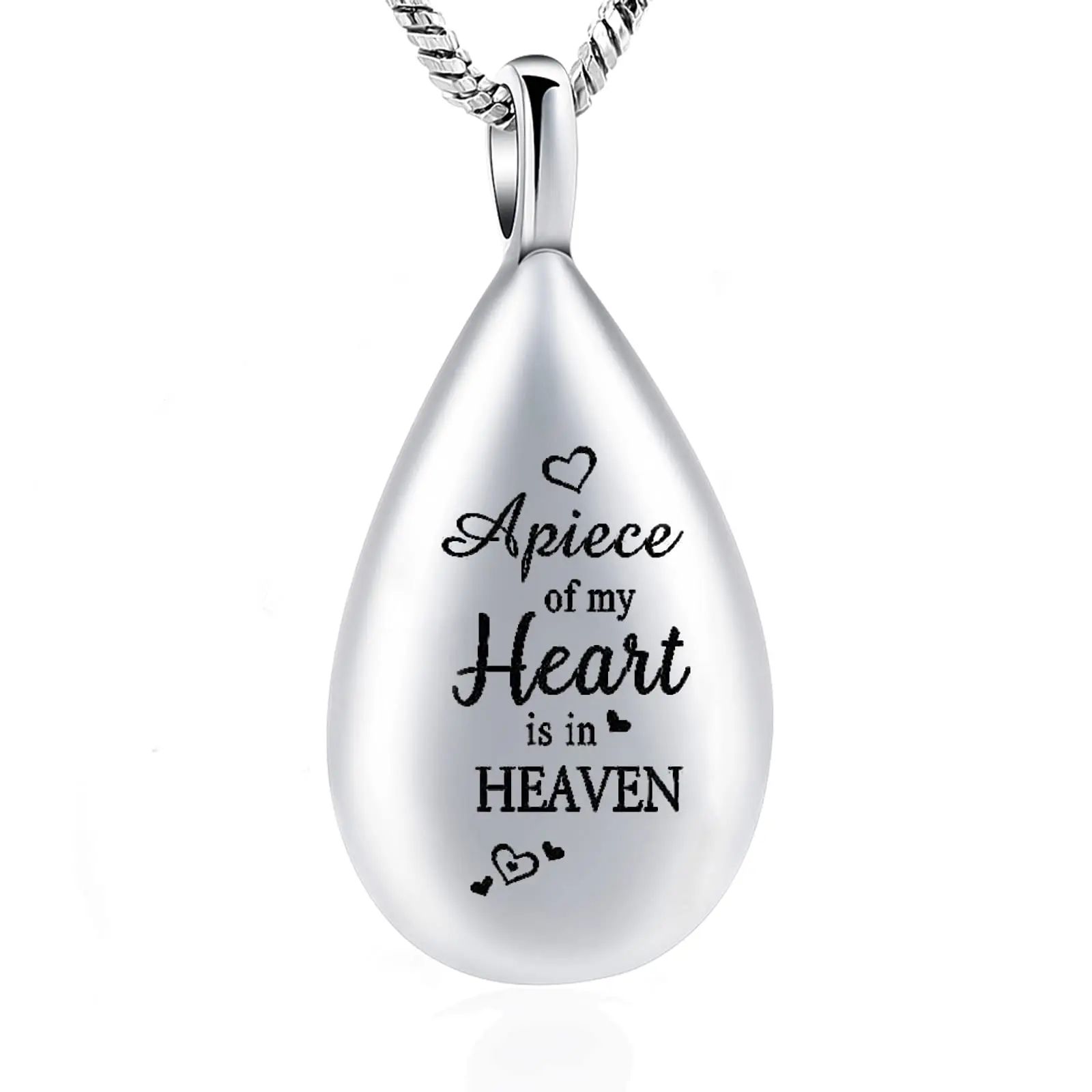 Ювелирные изделия для кремации, подвеска для золы, каплевидная урна для кремации, подвеска для золы, шкатулка для домашних животных/людей