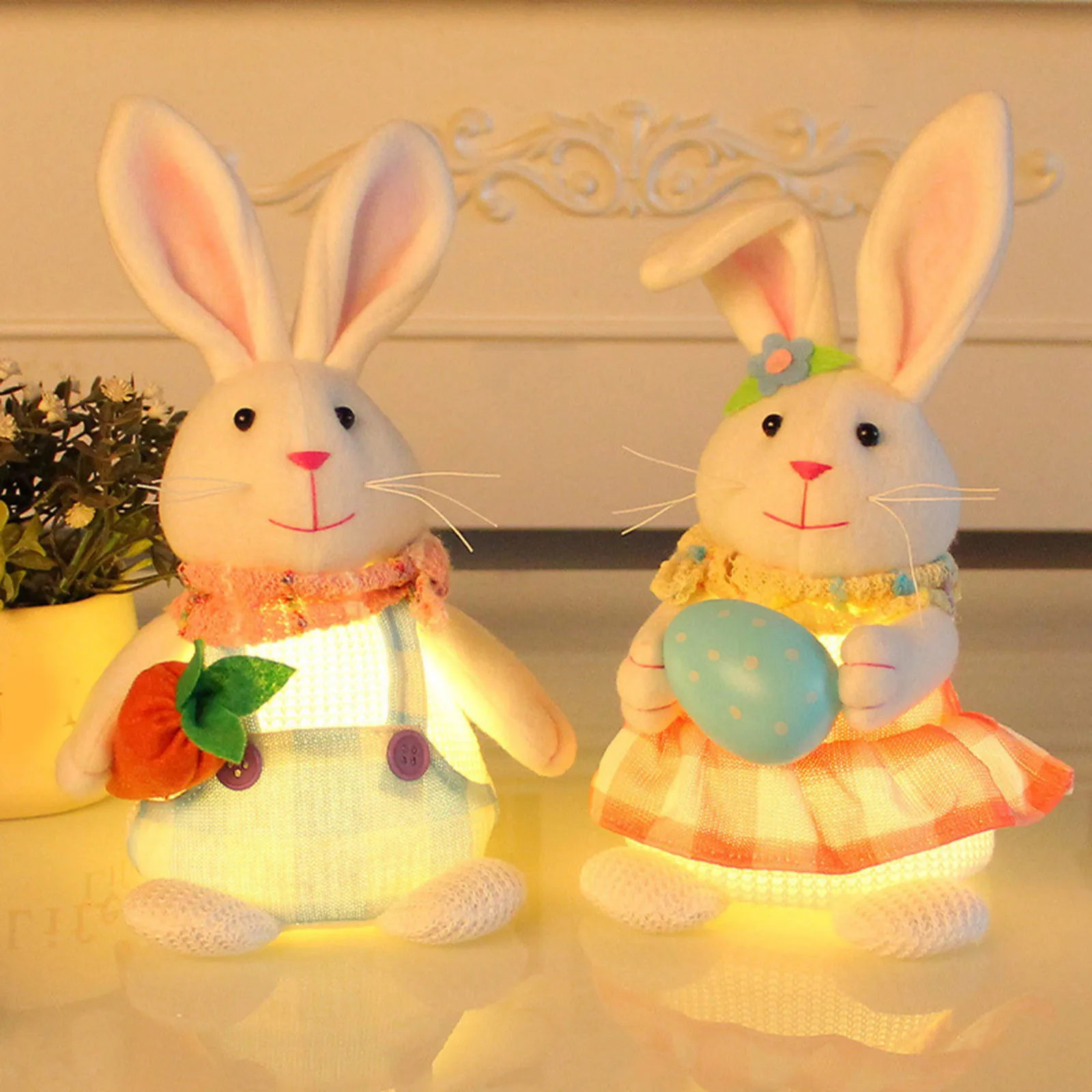 

Easter Bunny Faceless Doll Decorations Gnome Ornaments Lovely Plush Dolls Gnome Handmade Rabbit Plush Toys Easter Gifts