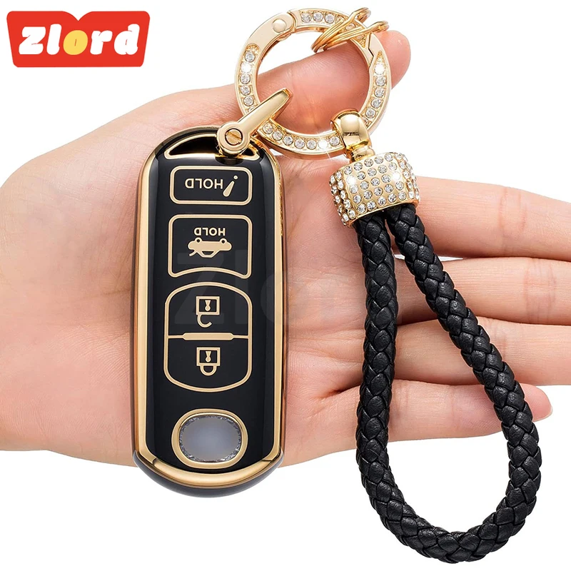 Чехол для автомобильного ключа из ТПУ с 4 кнопками чехол дистанционного брелка