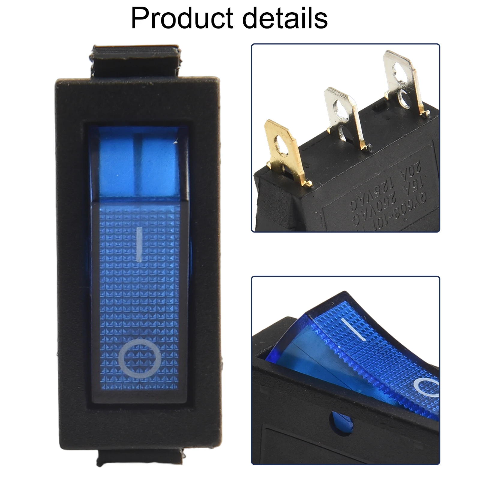 Кулисный переключатель 3 контакта положения ВКЛ/ВЫКЛ 16 А/250 В переменного тока 20