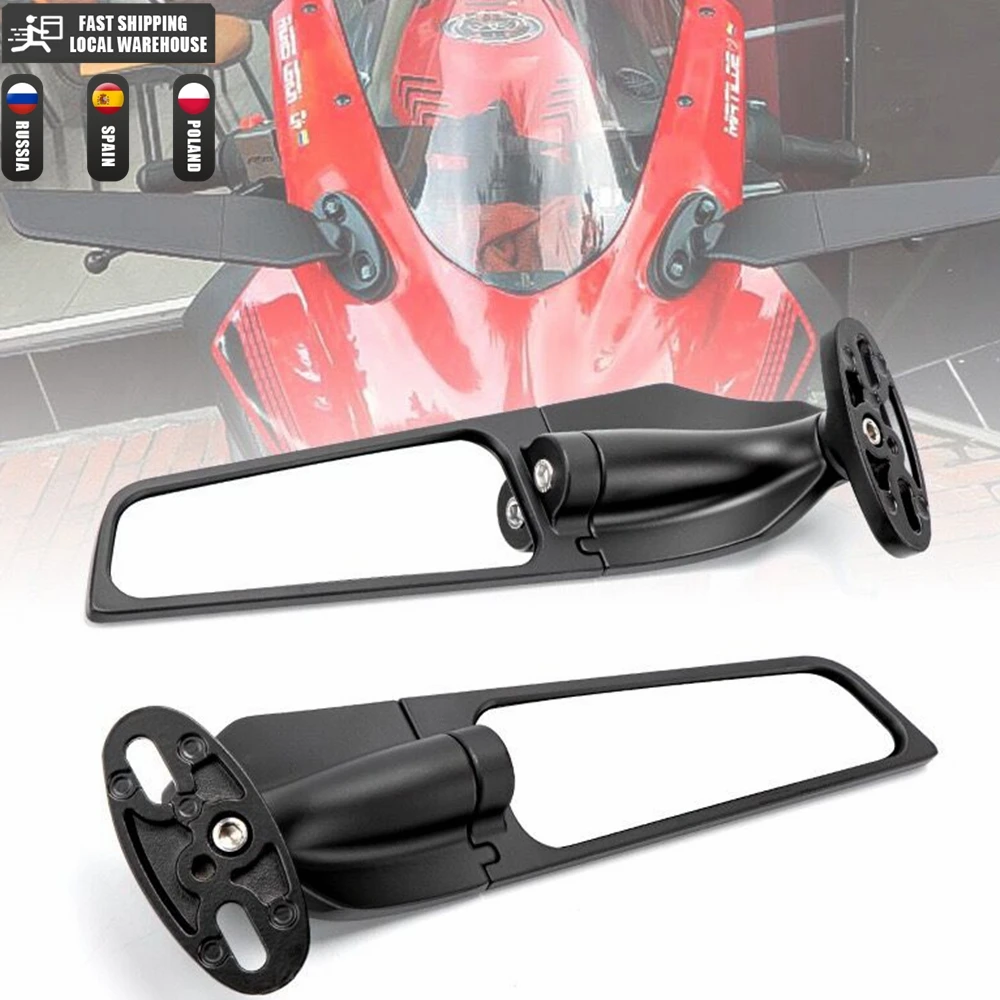 Зеркало Заднего Вида Lusterko Для Suzuki GSXR Honda Kawasaki Yamaha Ducati