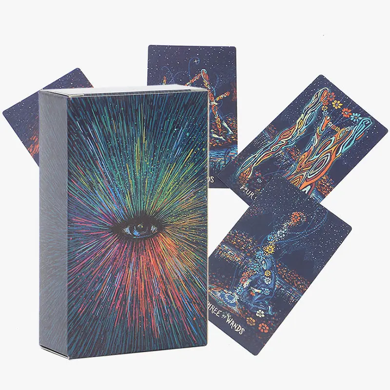 

Hot Selling Tarot Board Game Card Full English HD Animation Portable Playing Board divination Game Prisma Tarot