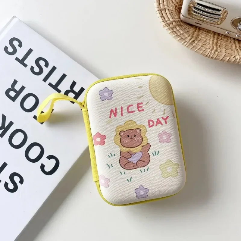 Милая мультяшная сумка для хранения кабеля и наушников с фруктовым рисунком