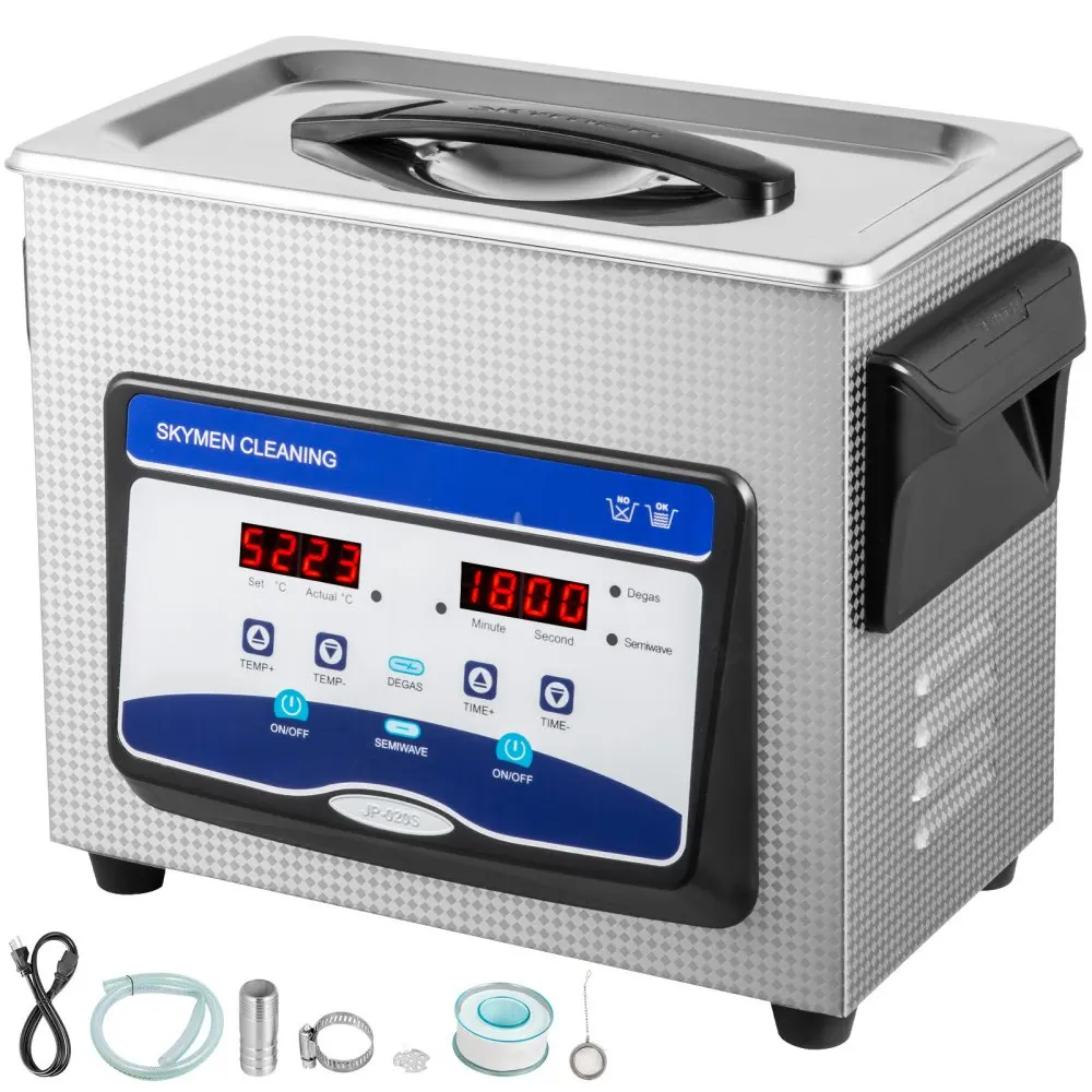 

VEVOR 3.2L 4.5L 6.5L 10L 15L 20L 22L 30L Ultrasonic Cleaner W/ Degassing Function Portable Washing Machine Sonic Home Appliance