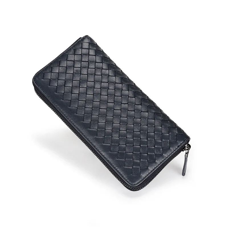 

Genuine leather large capacity wallet, designer long wallet, day men's soft leather clutch bag wrist wallet