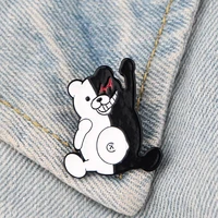 danganronpa anime creativity monokuma badge accessories clothes brooch pin backpack cosplay decoration cute bear robot badge