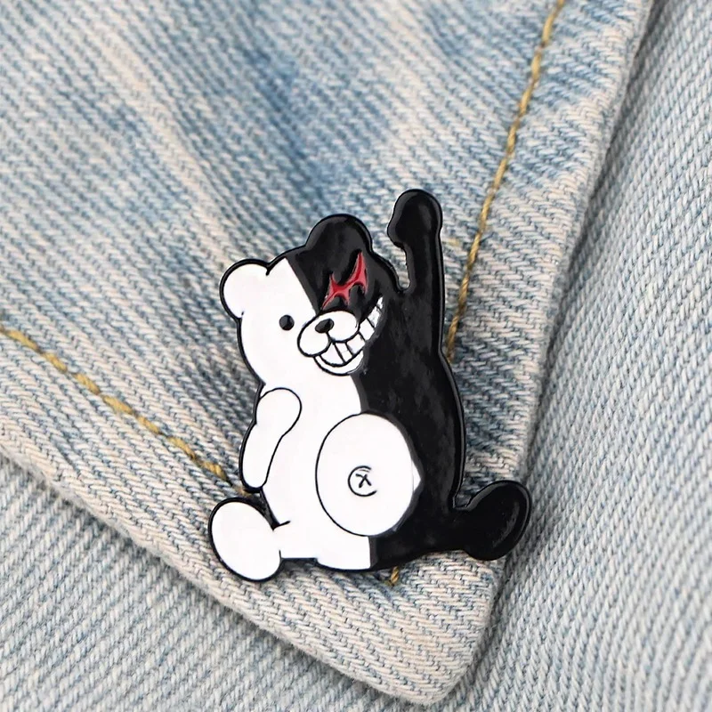 Danganronpa аниме творчество Monokuma значки Аксессуары Одежда Брошь булавка рюкзак