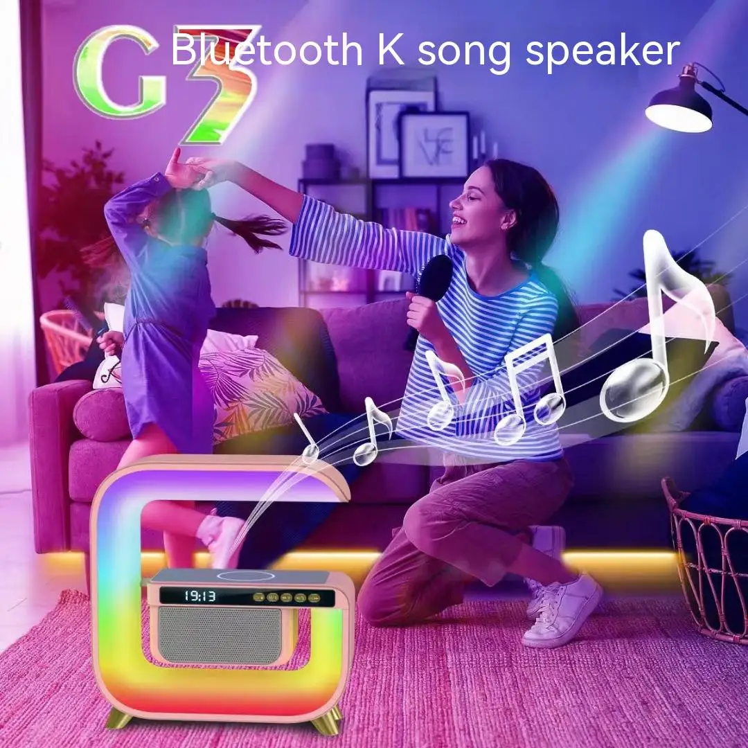Display 15w Wireless Charging Desktop Home Decor Colorful At
