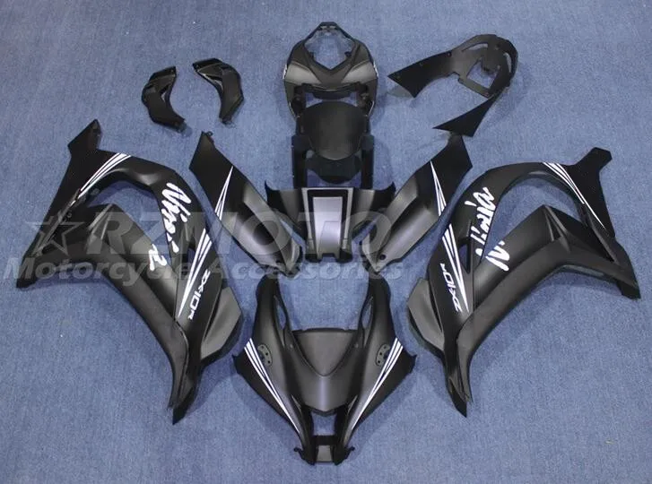 

Style New ABS Fairings Kits Fit For Kawasaki Ninja ZX-10R ZX10R 2016 2017 2018 2019 16 17 18 19 Bodywork Set Black White Matt