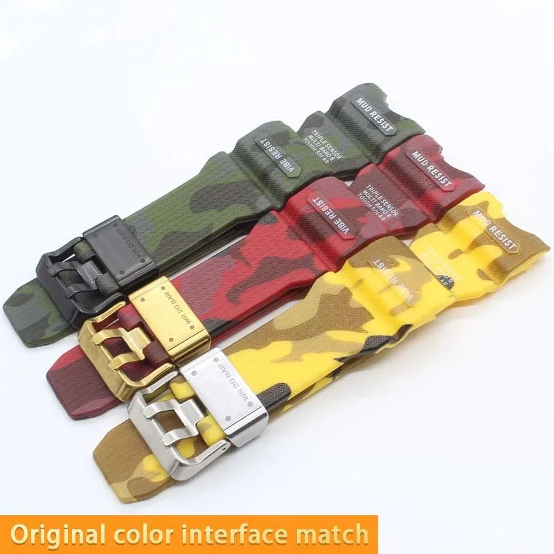 Strap for G shok Casio Strap Men's Big Mud King Modified Gwg1000 Accessories Resin Replacement Strap Collection