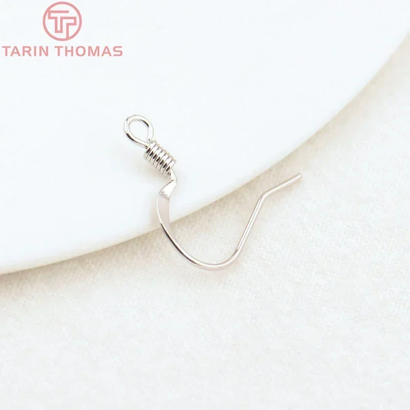 (2239) 20 шт. высота 16 мм 24-каратное золото латунный крючок для сережек аксессуары