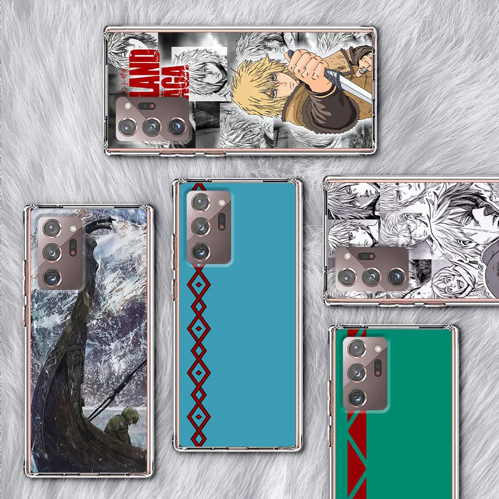 

Прозрачный чехол Vinland для Samsung Galaxy Note 20 Ultra 10 Lite 9 8 Plus S23 S21 S20 FE S22 A53 A52