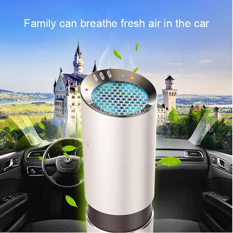 Air Freshener Purifier Auto Air Purifier Oxygen Bar ionizer Car Interior Decoration Car Air AnionRemove Smoke and Clean Air