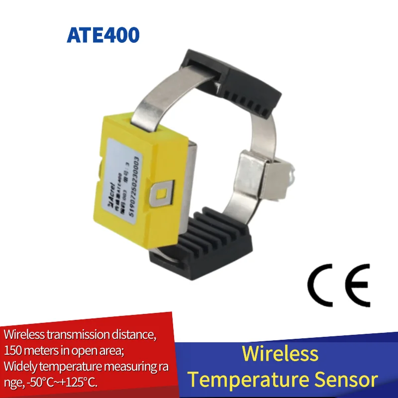 

ATE400 Passive Wireless Temperature Sensor CT Power 5A Accuracy 1℃ Distance150 Meters Transmit 470MHz Battery-more than 5 Years