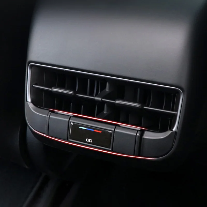 

Rear Air Outlet USB Protective Cover Charging Port Panel Decorative Waterproof Dustproof Cap For Tesla Model 3 Y Car Accessories