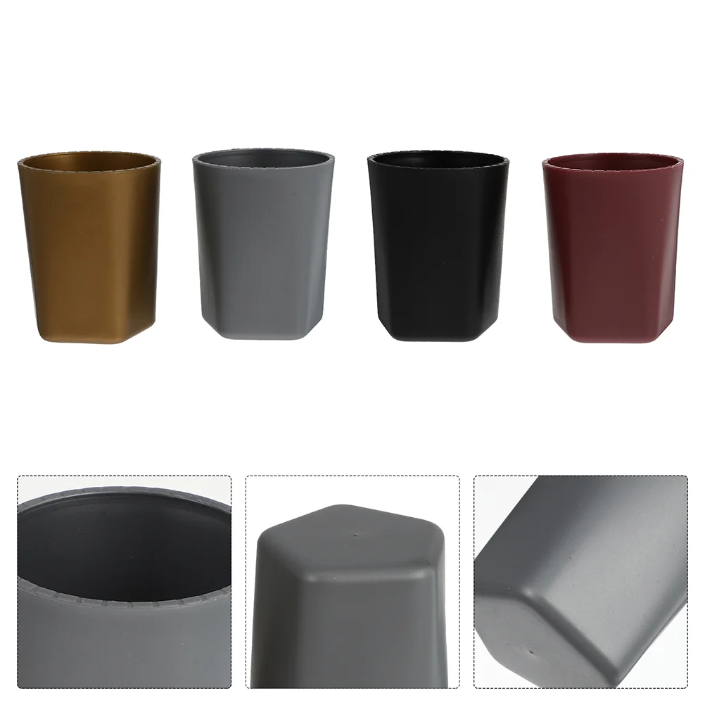 

8Pcs Plastic Dice Cups Simple Pentagon Design Dice Holder Bar Game Supplies