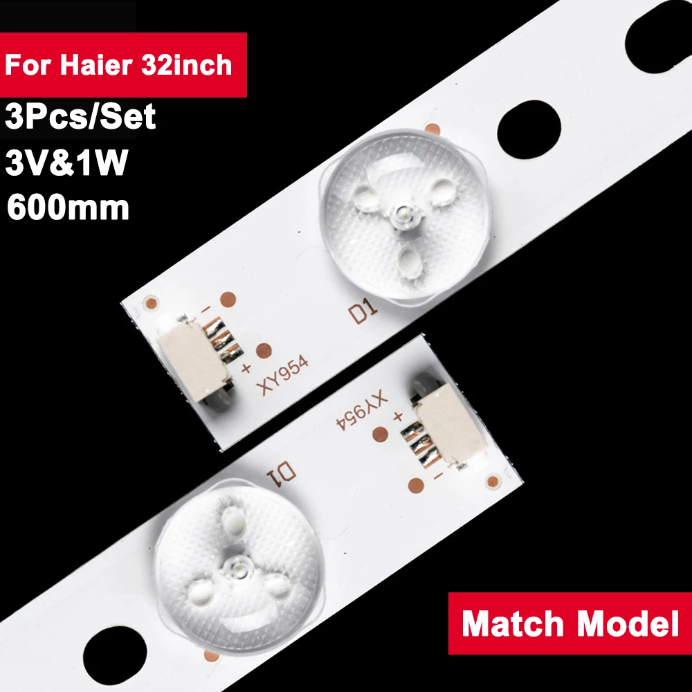 3V1W 600mm Tv Led Strip for Haier 32inch CRH-F323535070345D-REV1.1 3Pcs/Set LED Backlight 32EU3000 LD32U3100 LE32B10X LE32B310P