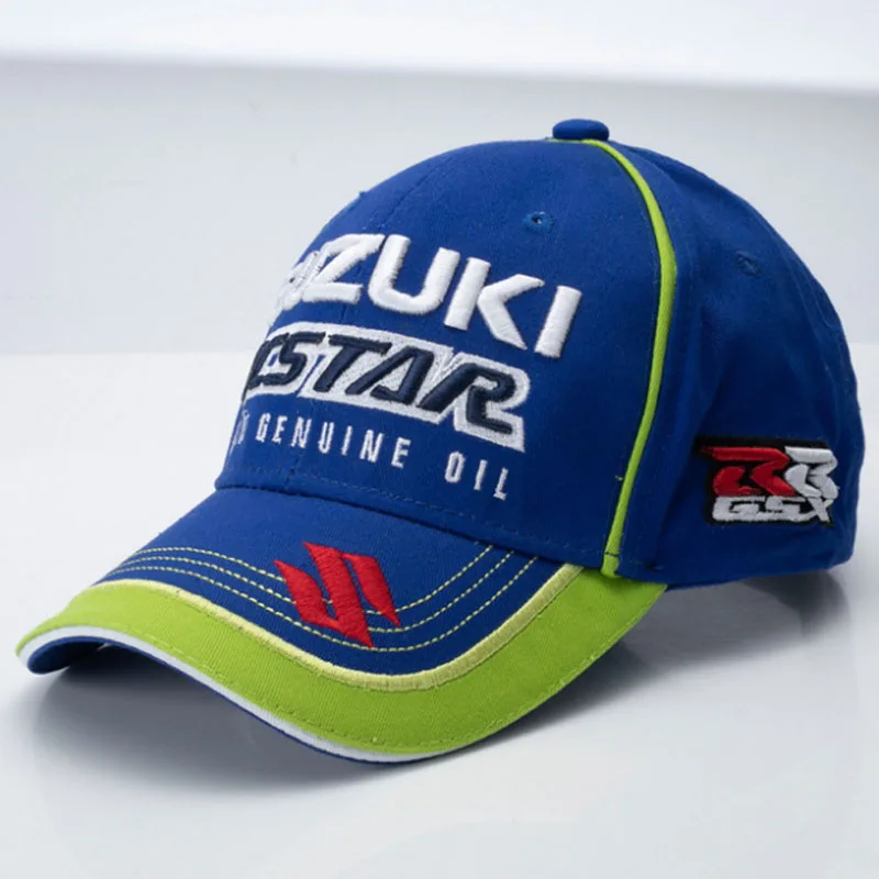 

High quality Motorcycle Man Unisex Embroidery Cotton Trucker Hats Baseball Cap Dad HAT GP S-SUZUKI Outdoor Sport F1 Racing Caps