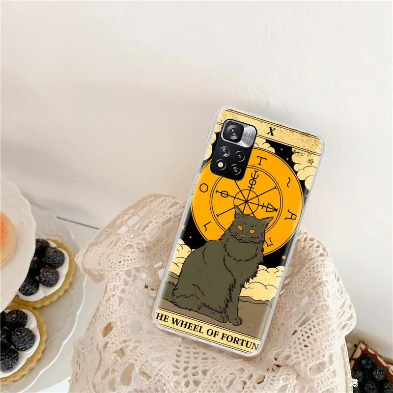 Чехол для телефона Empress Tarot Cat с художественным принтом Xiaomi Redmi Note 13 Pro + 5G 10 10A 10C 12 12C 9