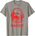 Смешная Коммунистическая футболка с изображением отца Карла Маркса