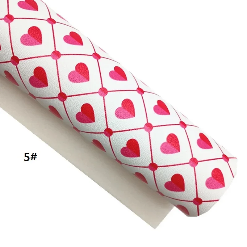 Розовые блестящие кожаные листы искусственная кожа цветы сердца сделай сам