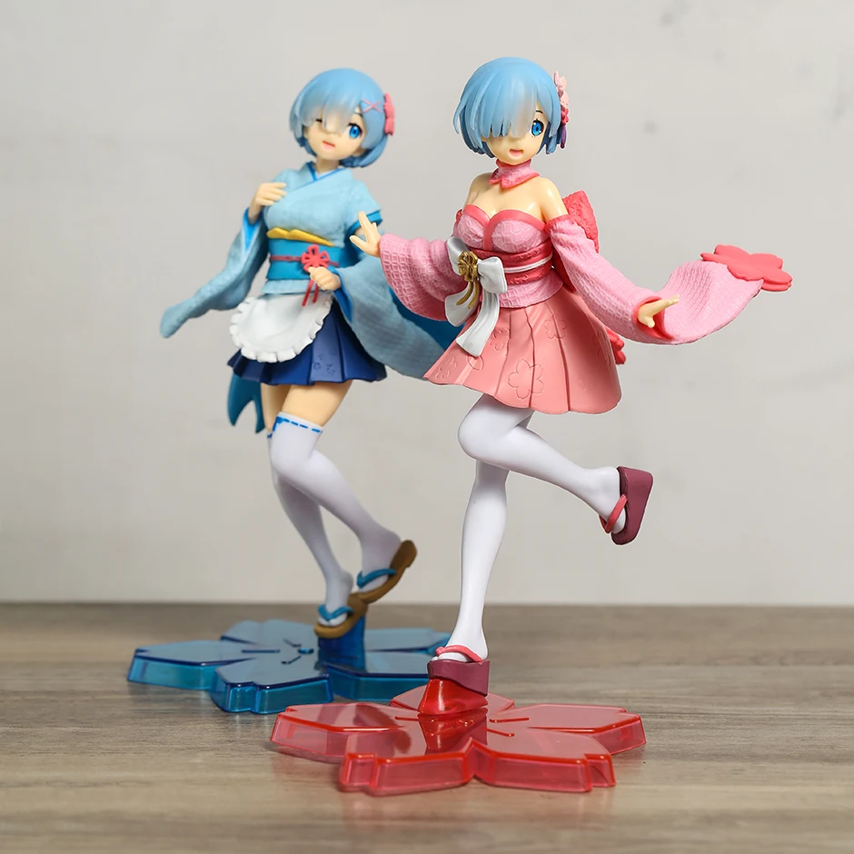 

Anime Doll Re Zero Starting Life in Another World Kimono Rem Precious Figure Model Toy Collection Surprise Gift