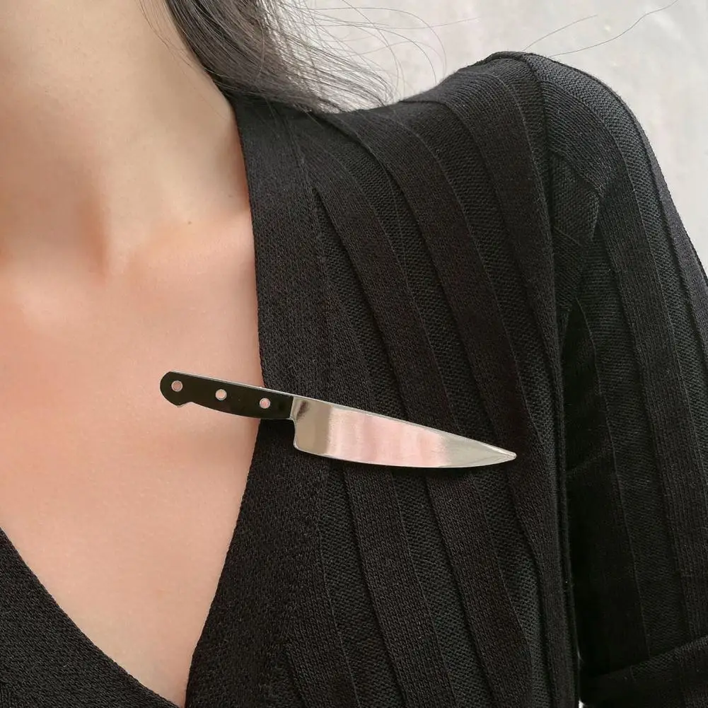 

Anti-slip Cutter Shape Hairpin Unique Cutlery-inspired Hair Clip for Women's Cosplay Parties Creative Anti-slip Bang Hairpin