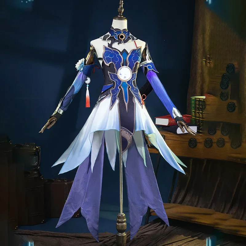 Jingliu костюмы для косплея y Honkai Звездные рейки полный комплект платье наряд