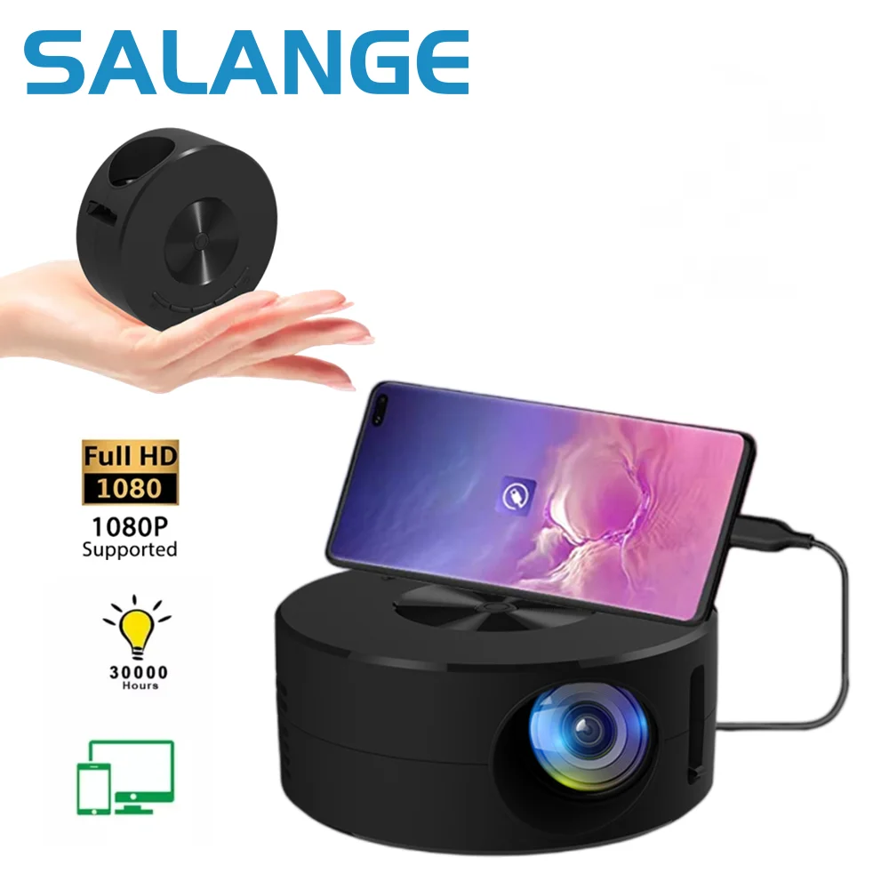 

New YT200 Mini Projector Portable Video Beamer Home Theater 1080P Supported USB Sync Screen Smartphone Children Projectors