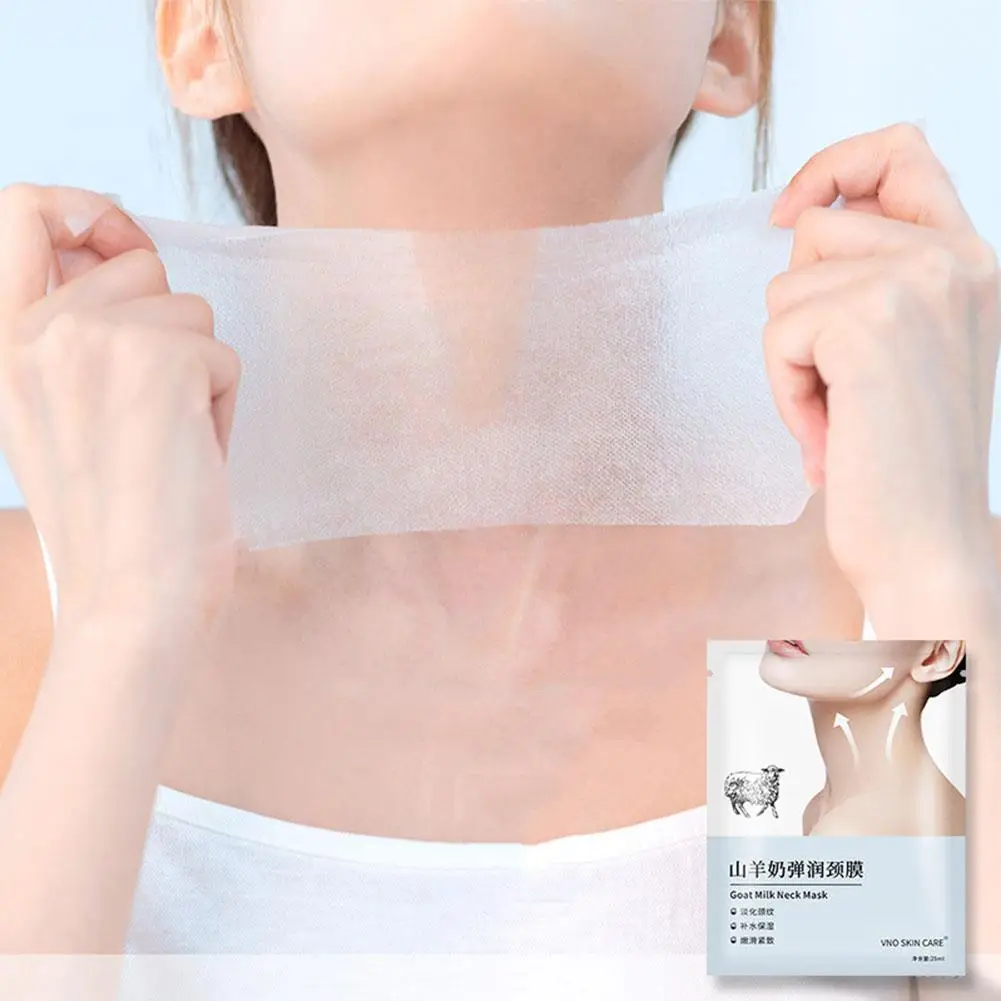 

1pc Goat Milk Neck Hydrating Whitening Desalination Firming Wrinkles Neck Anti-aging Neck Lift Care Patch Moisturizing H9n0