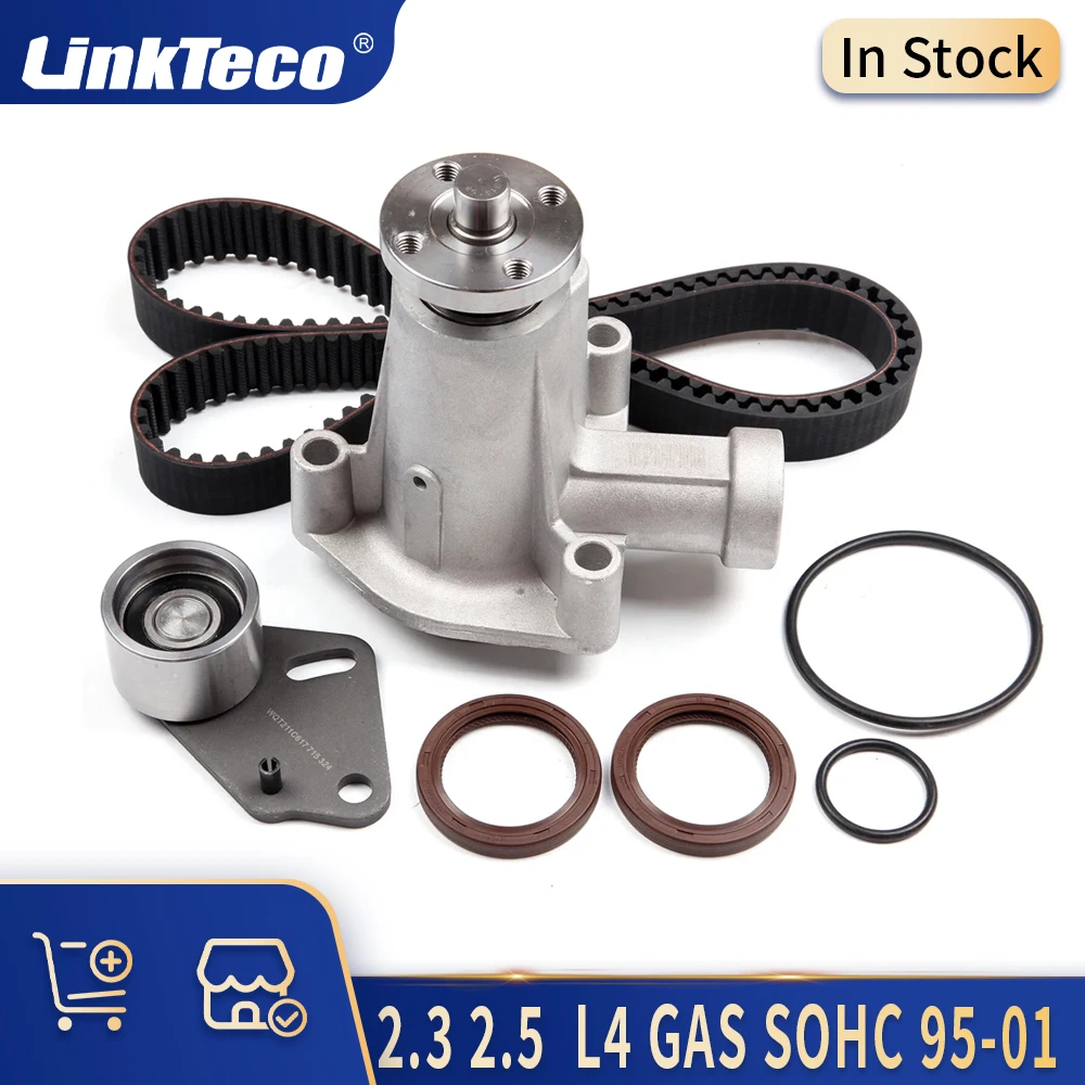 Детали двигателя комплект ремня ГРМ с комплектом водяного насоса 2 3 5 л L4 GAS SOHC 95-01