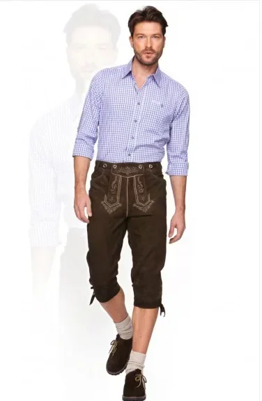 Фото Мужской и женский слинг Lederhosen Октоберфест, баварский парадный костюм, пивной фестиваль, нарядное платье, немецкая таверна, костюм официанта для косплея №3