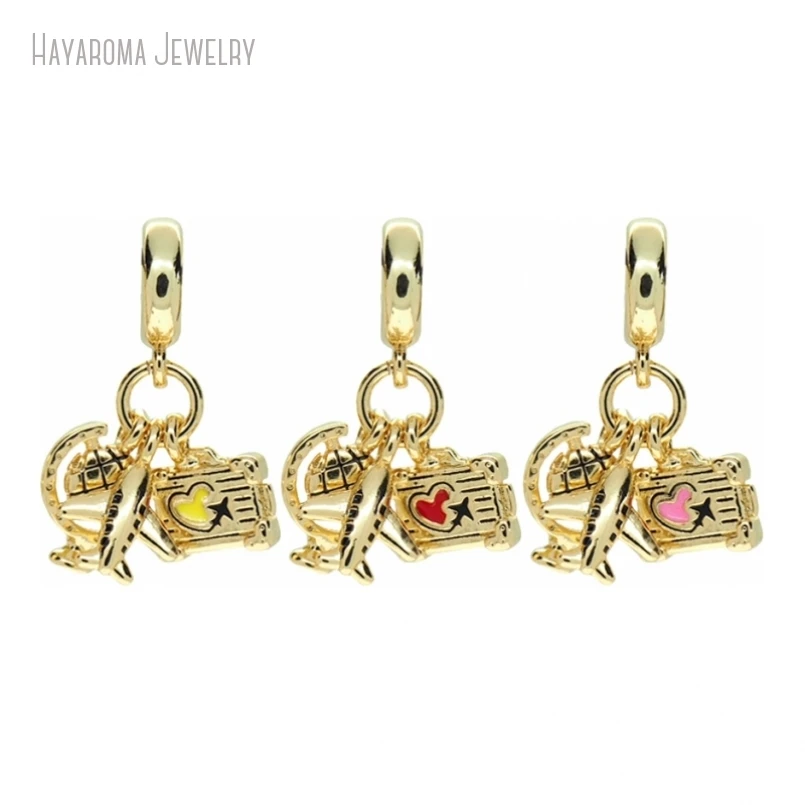 10 шт. медный кулон металлические украшения геометрический багажник самолета