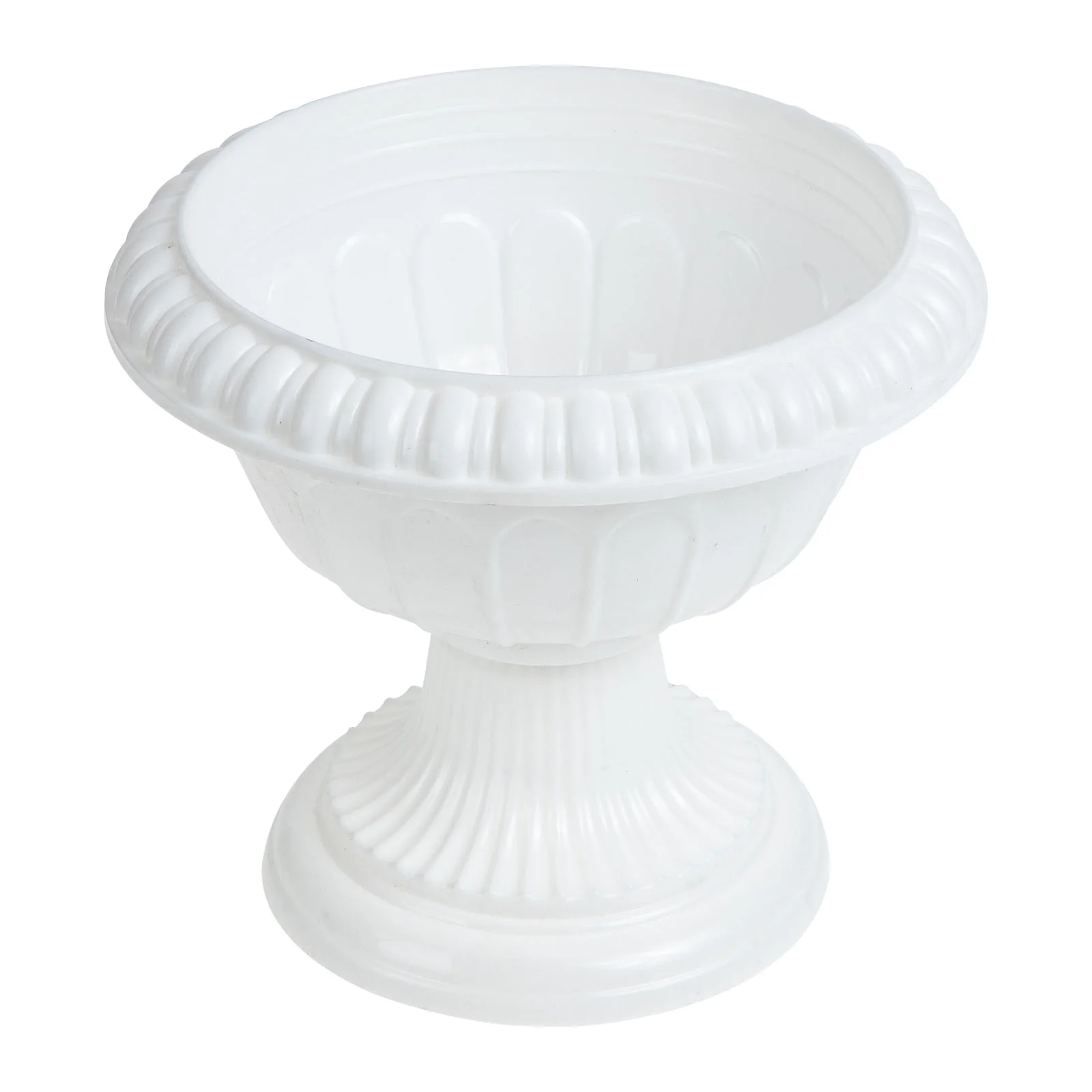 

White Urn Planter Plastic Wedding Flower Pots Pedestal Flower Vases Grecian Plants Pots Roman Pillar Flower Container