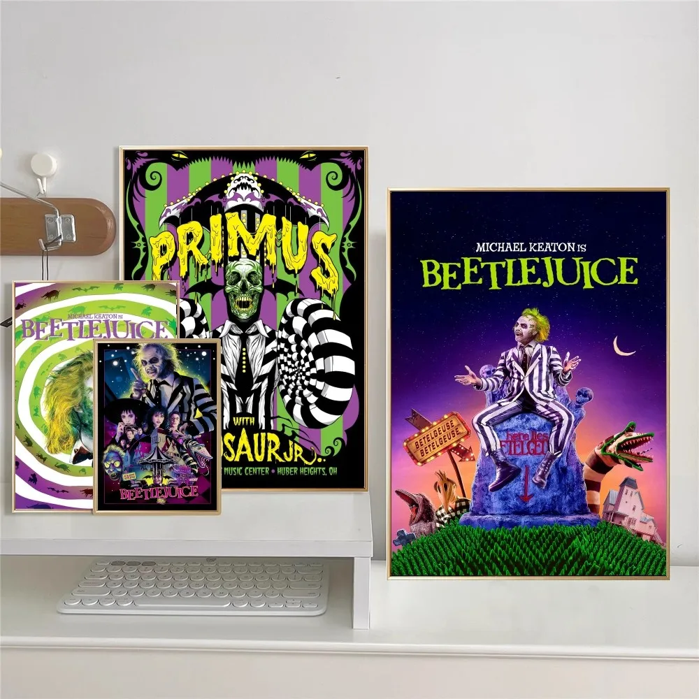 Классический фильм Битлджус комедийный ужасов липкие постеры необычные