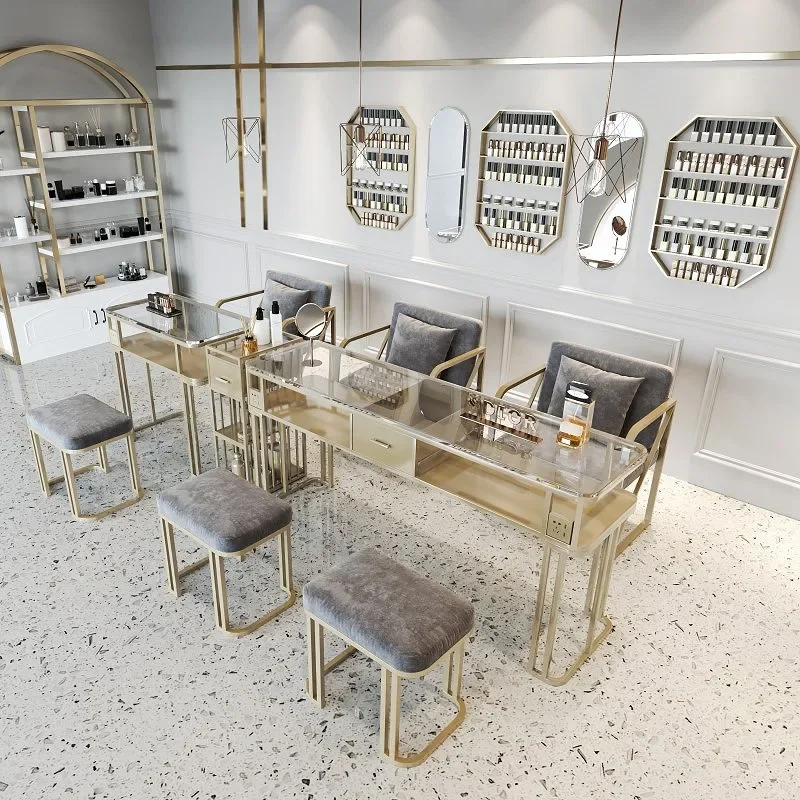 Роскошный профессиональный женский современный стеклянный ящик для косметики