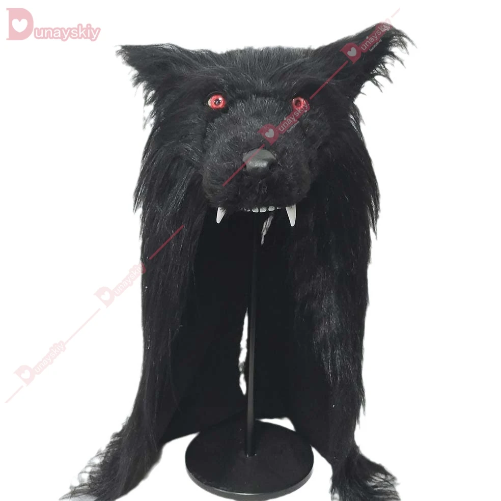 Жуткий костюм волка маска для косплея набор когтей оборотня на Хэллоуин перчатки