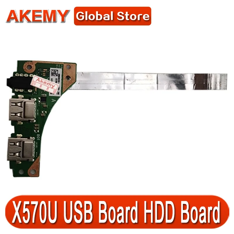 

For ASUS YX570U YX570UD X570U X570UD _IO USB Headphone jack Board with cable