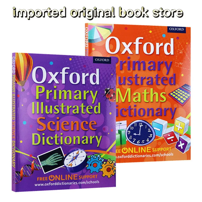 

Oxford Primary Illustrated Maths/Science Dictionary Key Vocabulary Children's Extracurricular Learning Teaching Aids