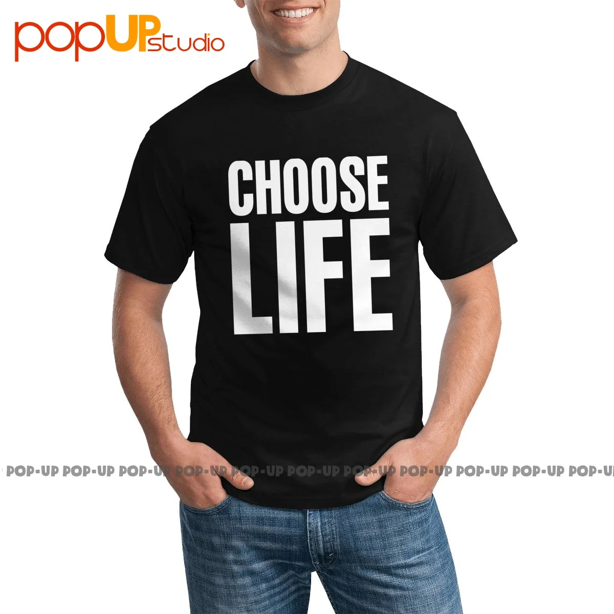 Vtg Wham Choose Life Американская футболка трендовая сращивающаяся Лидер продаж - купить