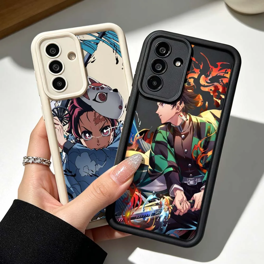 Фото Чехол для телефона Demon Slayer Kimetsu no Yaiba для Samsung Galaxy A71 A57 A56 A55 A54 A53 A52s A17 A16 A06, силиконовый чехол с рисунком Eye Ladder №1