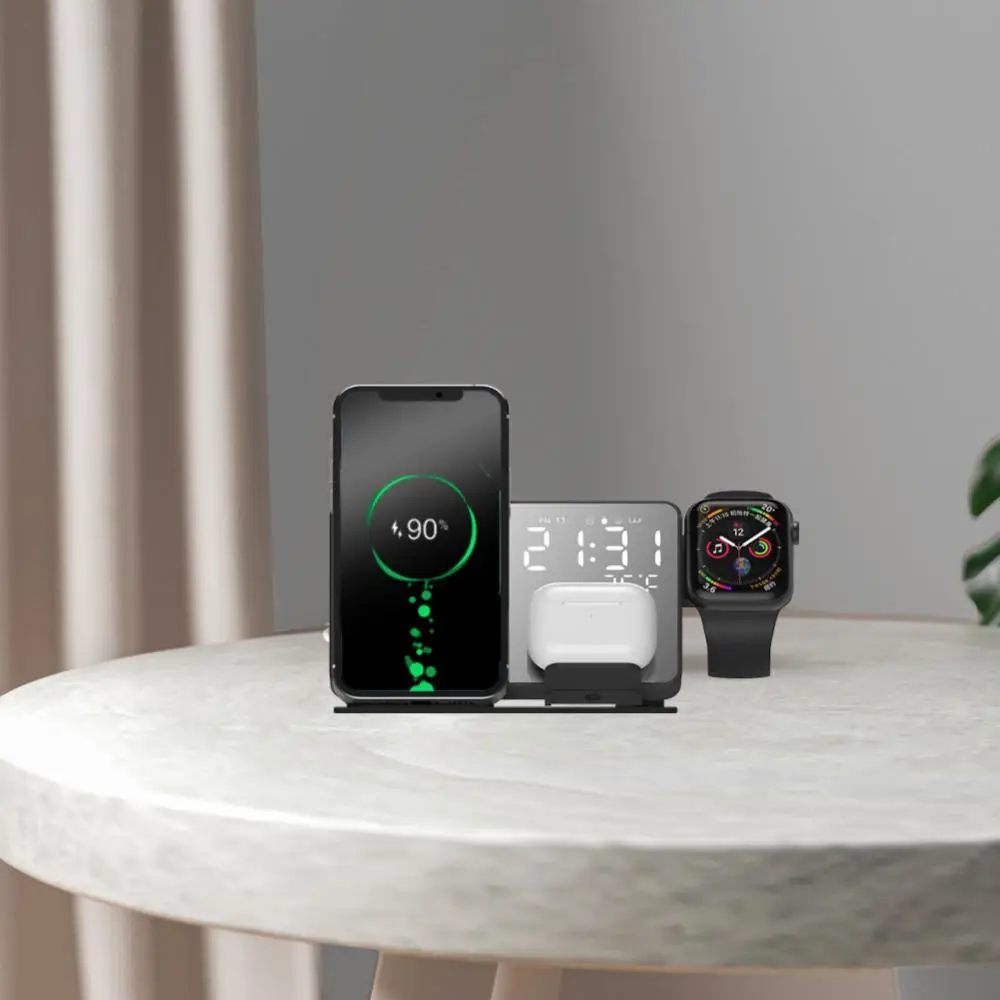 

Universal 10w/15w Wireless Charger Qi Charging Converter Fast Charging Type-c Mobile Phone Headset Charger For Samsung Portable